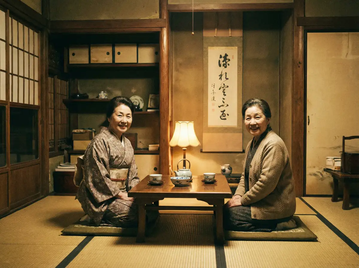 两位优雅的 借妻条约-借妻条约影院官方平台|深度揭秘借妻条约实时更新 在日式茶室中品茶交谈